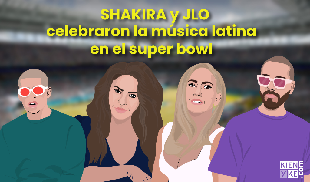 Shakira y Jlo celebraron la música  latina en el super bowl