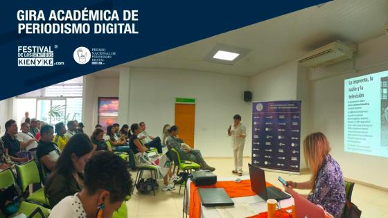 Leticia recibió el taller de periodismo digital