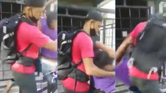 hombre golpeó fuertemente a un niño en Medellín
