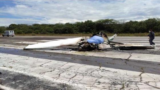 Accidente aeronave de la Policía en Mariquita