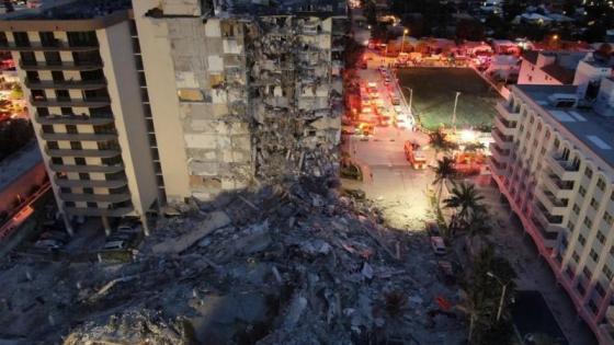 Hallan más cuerpos en los escombros del edificio que colapsó en Miami