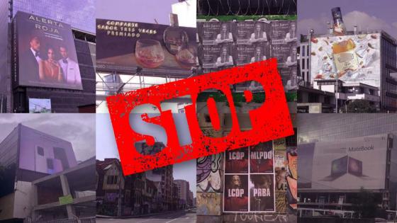 Sin murales ni avisos, publicidad externa será sancionada en Bogotá