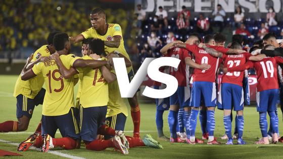 Estadísticas de Colombia vs. Paraguay en las Eliminatorias Sudamericanas