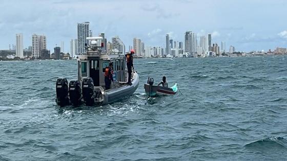 pescador amarrado rescatado Cartagena La Boquilla Noticias