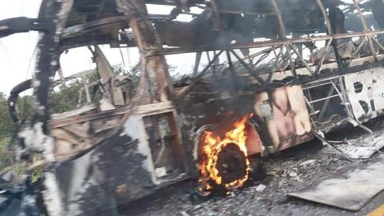 queman vehiculos Antioquia 