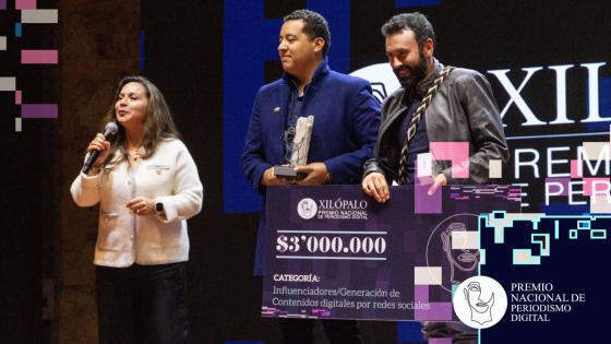 Gustavo Hitsherich y José González, ganadores del Xilópalo en la categoría Influenciadores