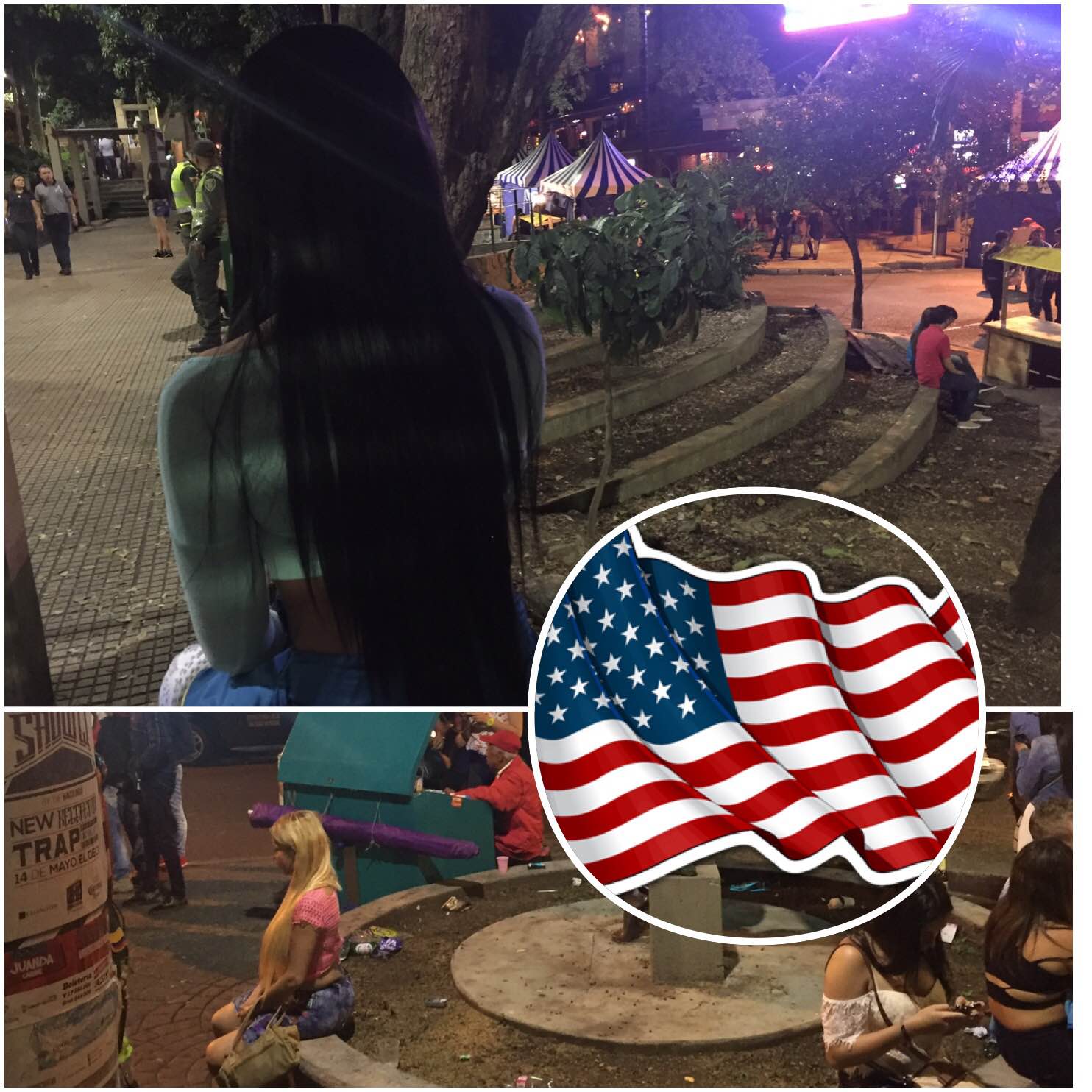 Prostitución se tomó el Parque Lleras en Medellín