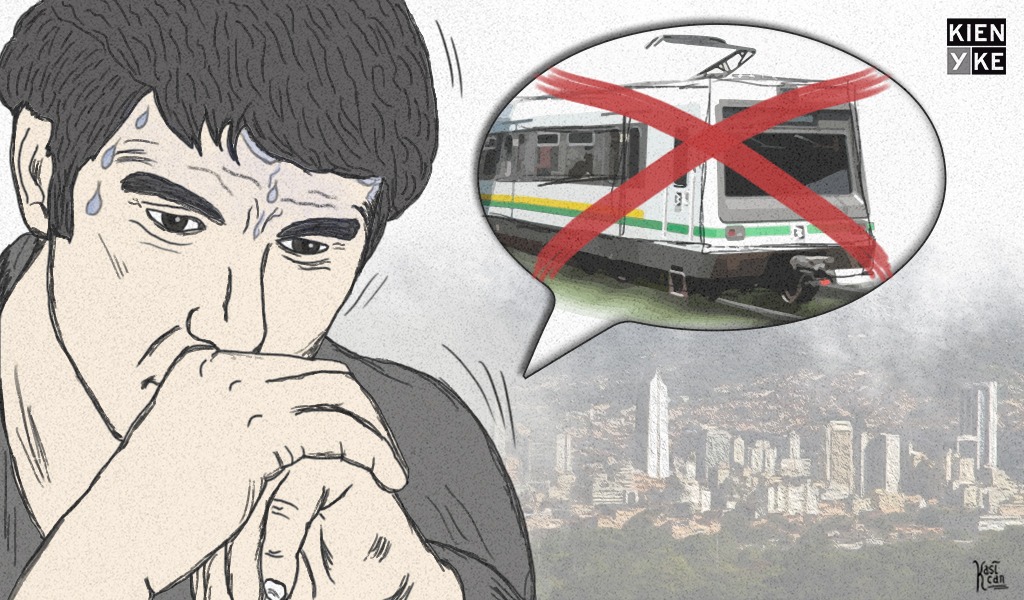 El caos de un día sin metro en Medellín